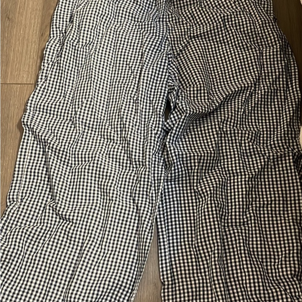 Hollister Navy and White Gingham Shirt